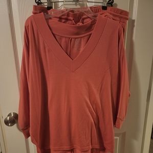 2PC XL casual pants set